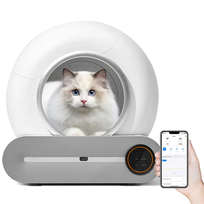 Canine co Smart Self-Cleaning Automatic Cat Litter Box with App Control and Ionic Deodorizer