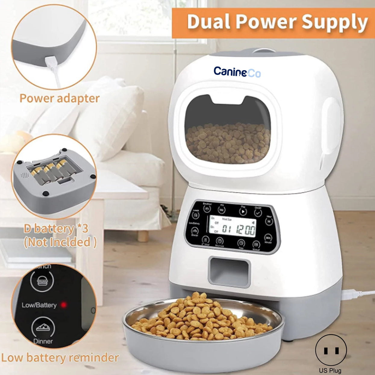 Canine Co Automatic Pet Feeder | Smart Food Dispenser For Cats & Dogs